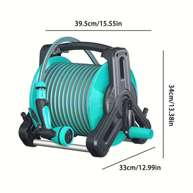 Garden Hose Reel Set with Spray Gun-3