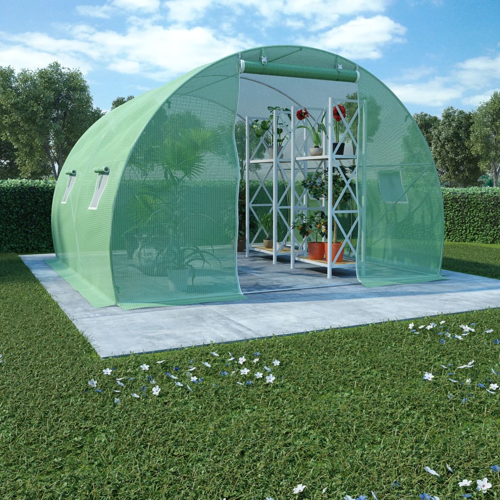 vidaXL Greenhouse Outdoor Grow House Green House for Plant Growing Gardening-6