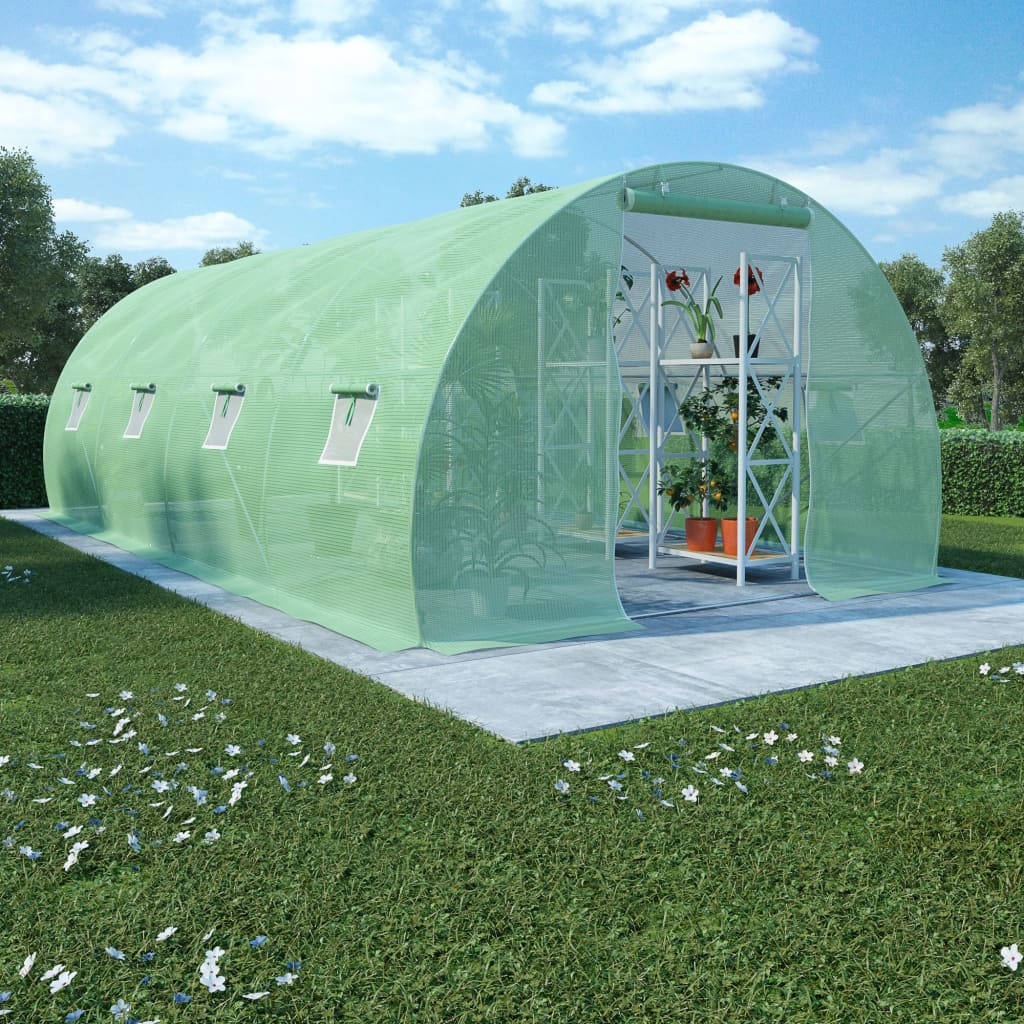 vidaXL Greenhouse Outdoor Grow House Green House for Plant Growing Gardening-7