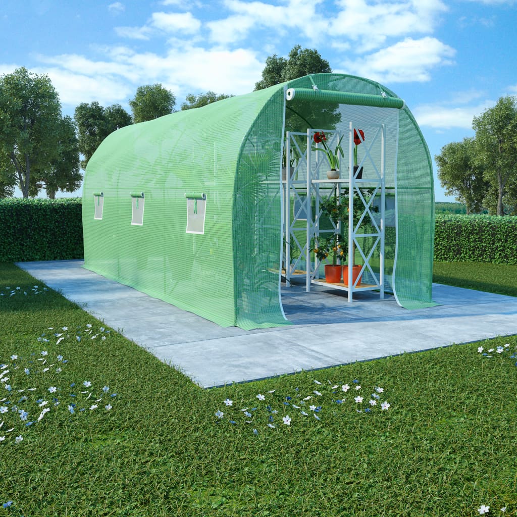 vidaXL Greenhouse Outdoor Grow House Green House for Plant Growing Gardening-1