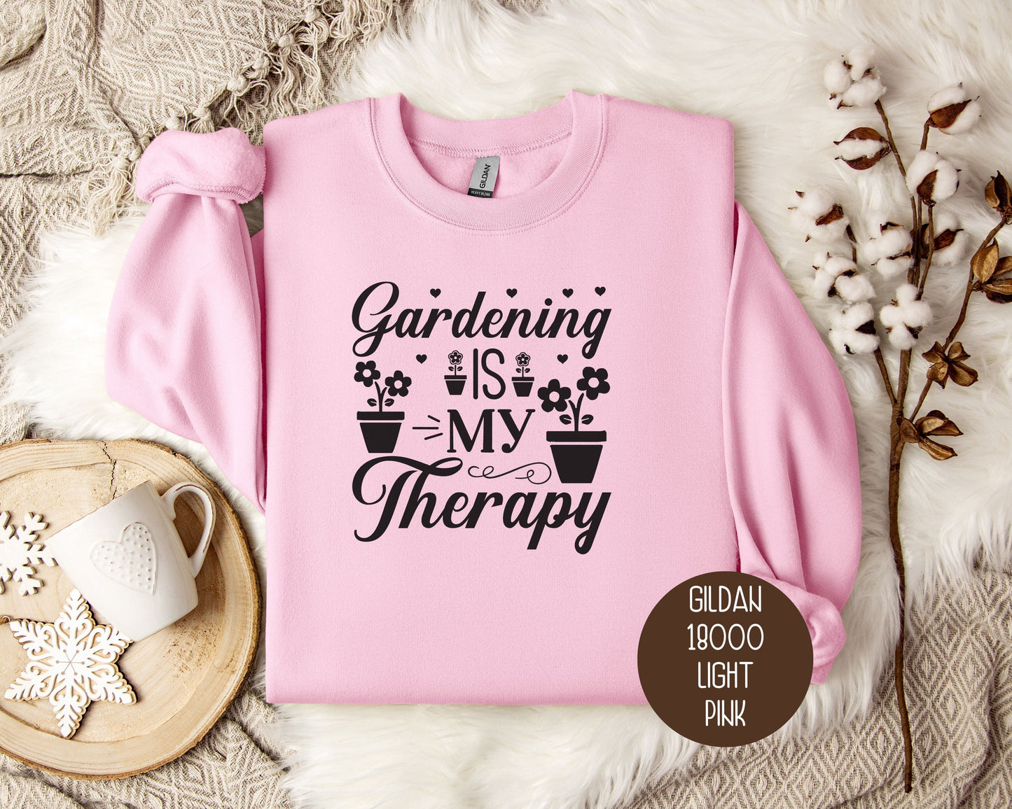 Gardening is My Therapy Sweatshirt-4