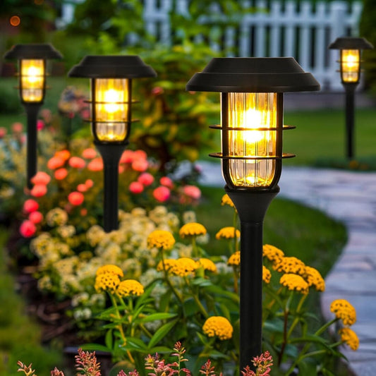 Solar Pathway Lights Outdoor with Tungsten Filament Bulbs-0