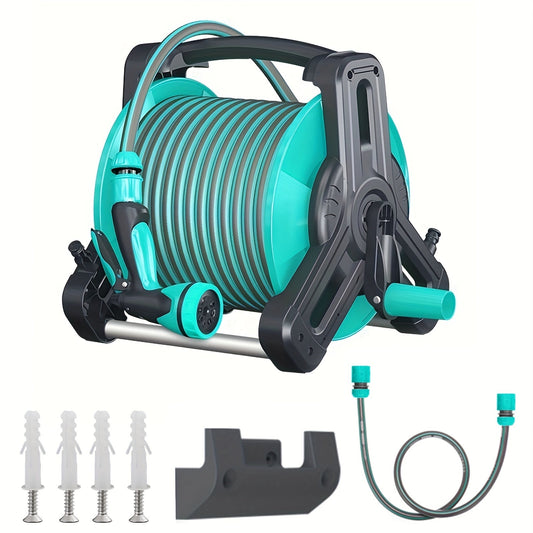 Garden Hose Reel Set with Spray Gun-0